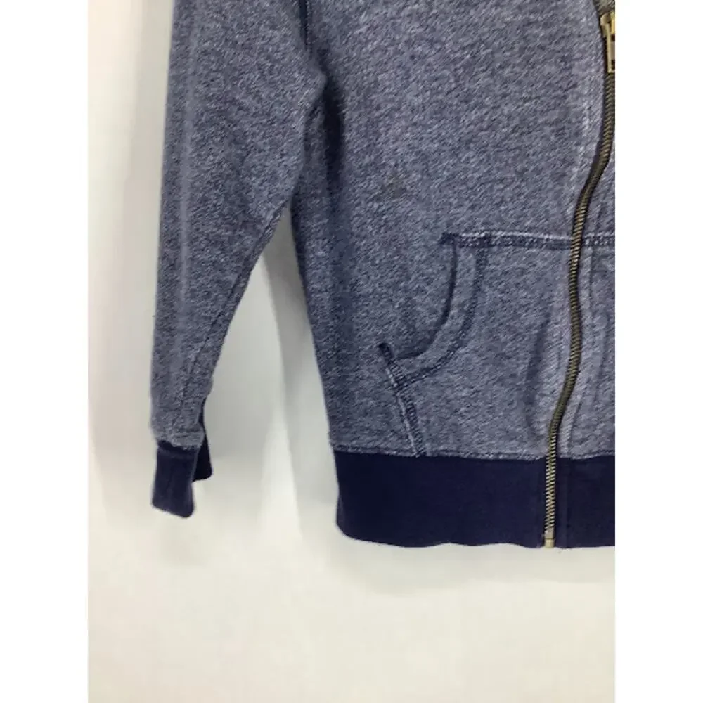 Gymboree Boys Blue Full Zip Hooded Sweatshirt Kids Youth Size Small 5-6